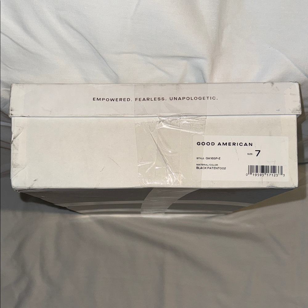 Good American Patent Leather Block Heel Booties - Picture 12 of 12